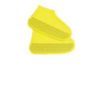 FJOADNVM Rain Shoe Cover Waterproof Rainy Reusable Shoe Cover Covers Non Slip High Elastic Rain Boot Suitable Outdoor(Yellow,M)