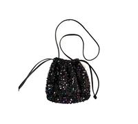 FJOADNVM Sequin Bag Sequin Bucket Crossbody Bag Women Chain Phone Satchels Girls Decor Hangbag Luxury Small Shoulder Dinner(MULTI)