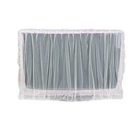 FJOADNVM TV Cover Dust-Proof LCD TV Cover Pink Purple Flower Yarn 32" 36& 40& 46& 50& 55& 60& 65" Inch Screen Protecter Wall Mounted(Purple 32to37inch)