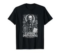 Fjodor Dostojewski Souls Underground Literature Value Graphic T-Shirt, Men, Black, M
