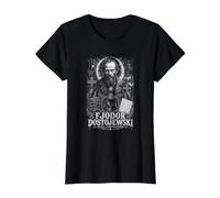 Fjodor Dostojewski Souls Underground Literature Value Graphic T-Shirt, Women, Black, S