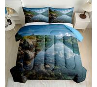 Fjord Alpine Landscape Coverless Duvet Single Reversible