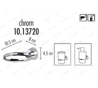 Fjord Universal Holder 1er Holder for Toothbrush Mug, Soap Chrome-Plated