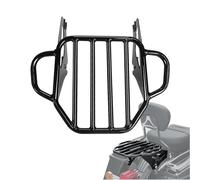 Fjpacemt Gloss Black Detachable Two-Up Luggage Rack 2-Up Motorcycle Rear Mounting Rack Fit for Harley Davidson Touring Models 2009-2024 Street Glide Road Glide Electra Glide Road King