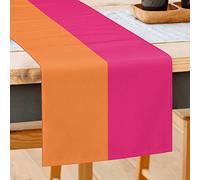 FJPT Orange Pink Table Runner 72 inches Long Party Table Runner Farmhouse Dining Room Dresser Kitchen Decor