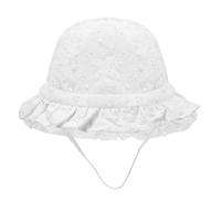 Fjquamitix Baby Sun Hat with Hidden Patterns，Baby Summer Hats,Summer Toddler Kids Beach Hats for Girls 0-1 Year (UK, Age, One Size, White)