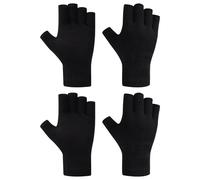 Fjquamitix Fingerless Gloves For Women Men Thickened Knit Touchscreen Stretchy Mittens Multipacks for Working (A2, One Size)