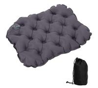Fjquamitix Inflatable Seat Cushion, Lightweight Camping Air Sitting Pad, Waterproof Portable Air Cushion for Climbing Hiking Office Airplane Car Stadium Seat (Dark Gray)