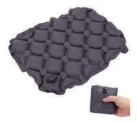 Fjquamitix Inflatable Seat Cushion Lightweight Stadium Seat Pad Travel Air Seat Cushion for Hiking Office Airplane Stadium Car (Dark Gray)
