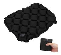 Fjquamitix Inflatable Seat Cushion Lightweight Stadium Seat Pad Travel Air Seat Cushion for Hiking Office Airplane Stadium Car (Black)