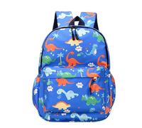 Fjquamitix Kids Backpack, School Backpack, Waterproof Nylon Rucksac Dinosaur Boys Girls Primary School Bag for Campus Outdoor Travel Sports (Blue)