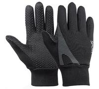 Fjquamitix Kids Thermal Winter Cycling Gloves Boys Girls Sports Bike Football Gloves with Palm Grip for Running Riding Hiking Aged 9-14 (M)