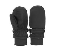 Fjquamitix Kids Winter Ski Mittens, Waterproof Mittens Kids, Warm Fleece Lined Toddler Ski Gloves Age 2-8 Boys Girls For Winter Outdoor (Black, M)