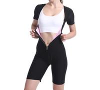 Fjquamitix Sauna Suit for Women Full Body Workout Sauna Jumpsuits Sweat Weight Trainer Vast Shirt for Women Slimming on Gym (S) (S)