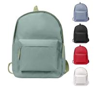 Fjquamitix School Backpack for Women Causal School Bags Men Lightweight Travel Backpack Men Rucksack Water Resistant Bookbag for College Teenage Boys Girls (Green)