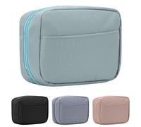 Fjquamitix Small Makeup Bag for Handbag, Small Cute Cosmetic Bags, Mini Makeup Pouch, Travel Wash Bag Toiletry Bag Cosmetic for Women & Girls (Haze Blue)