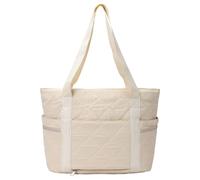 Fjquamitix Tote Bag for Women with Zip Large Quilted Tote Bag with Compartments Foldable Lightweight Handbag for Travel,Work,School,Gym,Beach
