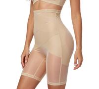 Fjquamitix Tummy Control Knickers, High Waisted Shapewear Tummy Control Shorts, Tummy Control Body Shaper, Postpartum Bum Lift Shapewear for Women (UK, Alpha, M, Regular, Regular, Apricot)