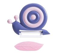 Fjquamitix Vegetable Peeler Snail Shape Design with Ceramic Blade Non-Slip Handle, Kitchen Tool for Children Fruit Peeling (Purple)