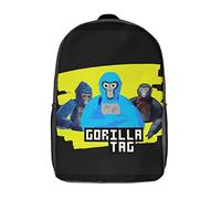 FJQWKLF Backpack, 3d Printed Large Capacity Laptop Backpack Travel Casual Bag Cartoon BookbagGorilla Monkey Tag