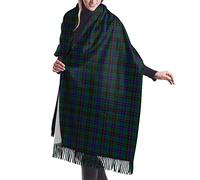 FJQWKLF Clan Davidson Tartan Women Blanket Scarf Long Shawl Graham Clan Tartan Cashmere Feel Shawl Wrap Winter Warm Scarf 77x27inch