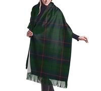 FJQWKLF Davidson Clan Modern Original Scottish Tartan Women Blanket Scarf Long Shawl Cashmere Feel Shawl Wrap Winter Warm Scarf 77x27inch