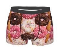 FJQWKLF Food Doughnut Men'S Novelty Boxer Briefs Breathable Moisture-Wicking Underwear XX-Large