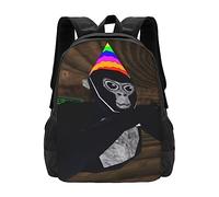 FJQWKLF Gorilla Monkey Tag Backpacks 3D Printed Cartoon Monkey Backpack Cartoon Backpack Lightweight Durable Travel Backpack Laptop Backpack Casual Daypack Unisex Game Fan Gift