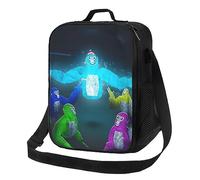 FJQWKLF Gorilla Monkey Tag Funny Cartoon Game Lunch Bag Insulated Cooler Box Reusable Tote Handbag Funny with Shoulder Strap
