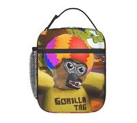FJQWKLF Gorilla Monkey Tag Insulated Lunch Bag Cooler Bag Portable Carrying Lunch Box Bag for Boys Girls Women Men to School Office Outdoor