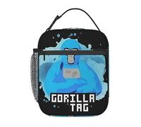 FJQWKLF Gorilla Monkey Tag Insulated Lunch Bag Cooler Bag Portable Carrying Lunch Box Bag for Boys Girls Women Men to School Office Outdoor