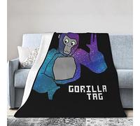 FJQWKLF Gorilla Monkey Tag Throw Blanket Animal Decorative Soft Warm Cozy Flannel Plush Throws Blankets for Bedding Sofa Couch 30"x40"