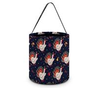 FJQWKLF Happy Thanksgiving Turkey Nut Halloween Bucket Trick Or Treat Tote Candy Basket for Kids Halloween Party Home Decorations