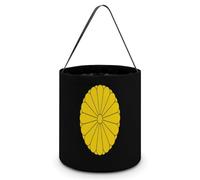 FJQWKLF Imperial Seal of Japan Halloween Trick Or Treat Bags Funny Candy Bucket Tote Bag with Handles Party Gift Bags 7.9×8.3×7.1