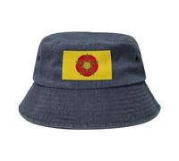 FJQWKLF Lancashire County Flag Bucket Hat for Men Women Washed Cotton Summer Outdoor Beach Travel Sun Hat Navy Blue