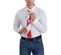 FJQWKLF Poland Flag Cool Polish Striped Necktie Men'S Neck Ties Mens Party Business Neckties Soft Skil Tie