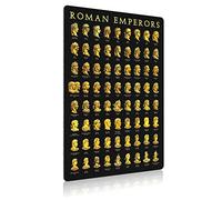 FJQWKLF Roman Emperors Metal Signs Historical Researchers Posters Room Decor Retro Plaque Home Club Wall Decor 12x16 Inches 12 in x 16 in