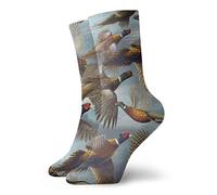 FJQWKLF Wild Pheasants Adult Short Socks Cotton Sports Socks for Mens Womens Yoga Hiking Cycling Running Soccer Sports