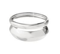 FJTNSQXSZ 3 Pieces Women's Gold Cuff Bracelet Set Irregular Bracelet Fashion Jewelry Item (Silver 2pcs)
