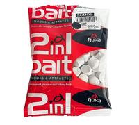 Fjuka 2in1 ‘Sumo’ - 14mm Fishing Bait | Big fish bait | Hookbait & feed | Carp, barbel, tench, bream (White)