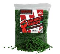 Fjuka Green Squeez-Ready Method Pellet 200g | Ready-prepped 2mms | Carp, F1s, tench, bream