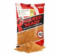 Fjuka Squeez-Ready Natural Groundbait 1kg | Ready-prepped | Carp, F1s, tench, bream, roach etc