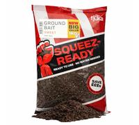Fjuka Squeez-Ready Sweet Groundbait 1kg | Ready-prepped | Carp, F1s, tench, bream, roach etc