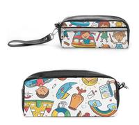 FJWKLRBV Pencil Case Graffiti Style Characters Printed Pen Case Pen Pouch Organizer Small Cosmetic Bag Big Pencil Bag Pouch Box