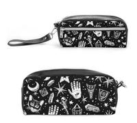 FJWKLRBV Pencil Case Mysterious Symbol Graphics Printed Pen Case Pen Pouch Organizer Small Cosmetic Bag Big Pencil Bag Pouch Box