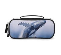 FJWKLRBV Pencil Case Pen Case Pen Pouch Organizer Small Cosmetic Bag Big Pencil Bag Printed Blue Whale Pouch Box