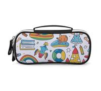 FJWKLRBV Pencil Case Pen Case Pen Pouch Organizer Small Cosmetic Bag Big Pencil Bag Printed Graffiti Style Characters Pouch Box