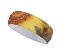 FJWKLRBV Sports Headband Beautiful Sunflower Printed Sweatband Headband Wide Headbands Sports Headbands for Running Yoga Daily Life Workout Unisex