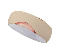 FJWKLRBV Sports Headband Beige Donut Pattern Printed Sweatband Headband Wide Headbands Sports Headbands for Running Yoga Daily Life Workout Unisex