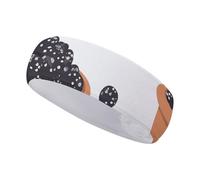 FJWKLRBV Sports Headband Caviar in Bowl Printed Sweatband Headband Wide Headbands Sports Headbands for Running Yoga Daily Life Workout Unisex